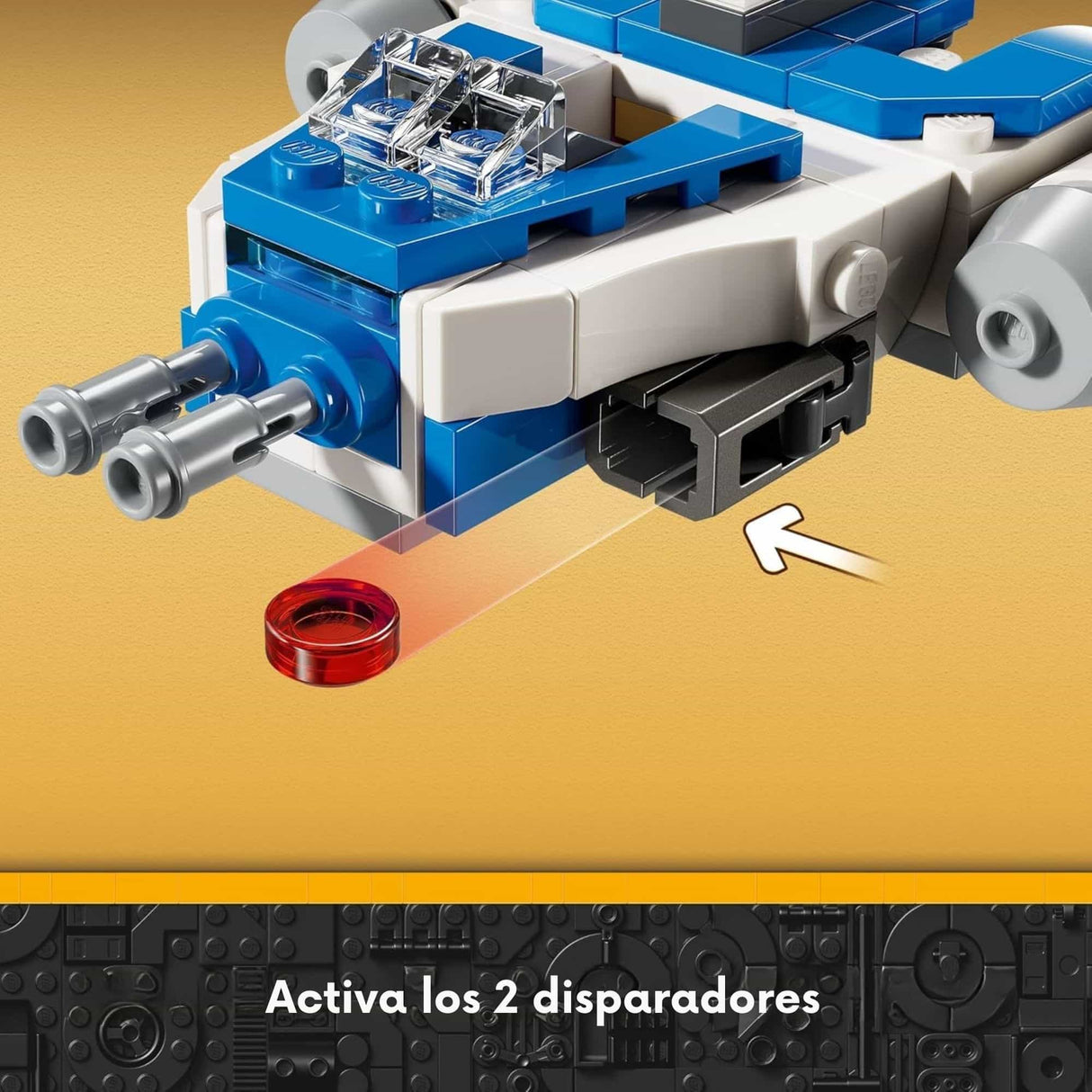 Lego Star Wars - Juego de Bloques Microfighter: Y-Wing del Capitán Rex