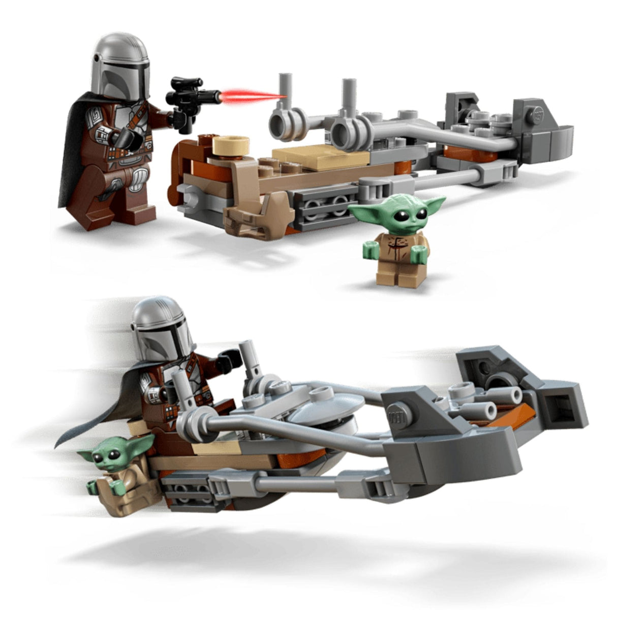 Lego Star Wars - Juego de Bloques Moto Speeder del Mandaloriano Y Grogu