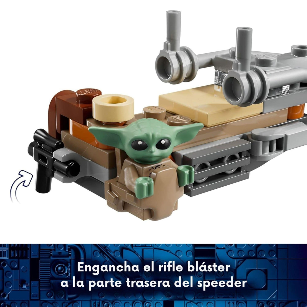 Lego Star Wars - Juego de Bloques Moto Speeder del Mandaloriano Y Grogu