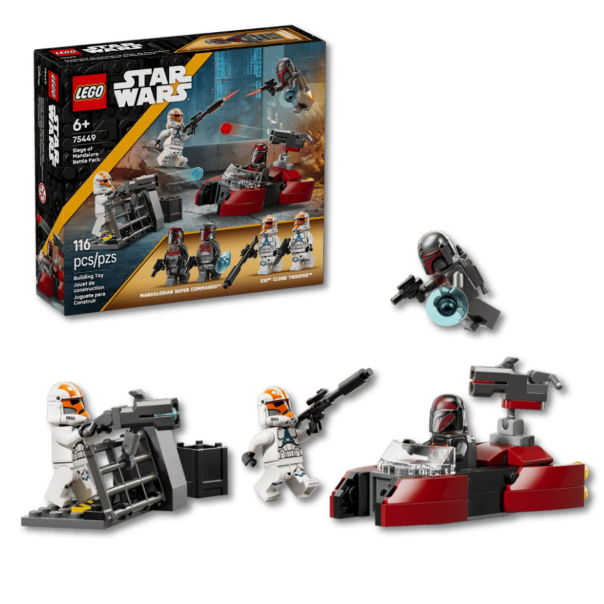 Lego Star Wars - Juego de Bloques Pack de Combate: Sitio de Mandalore