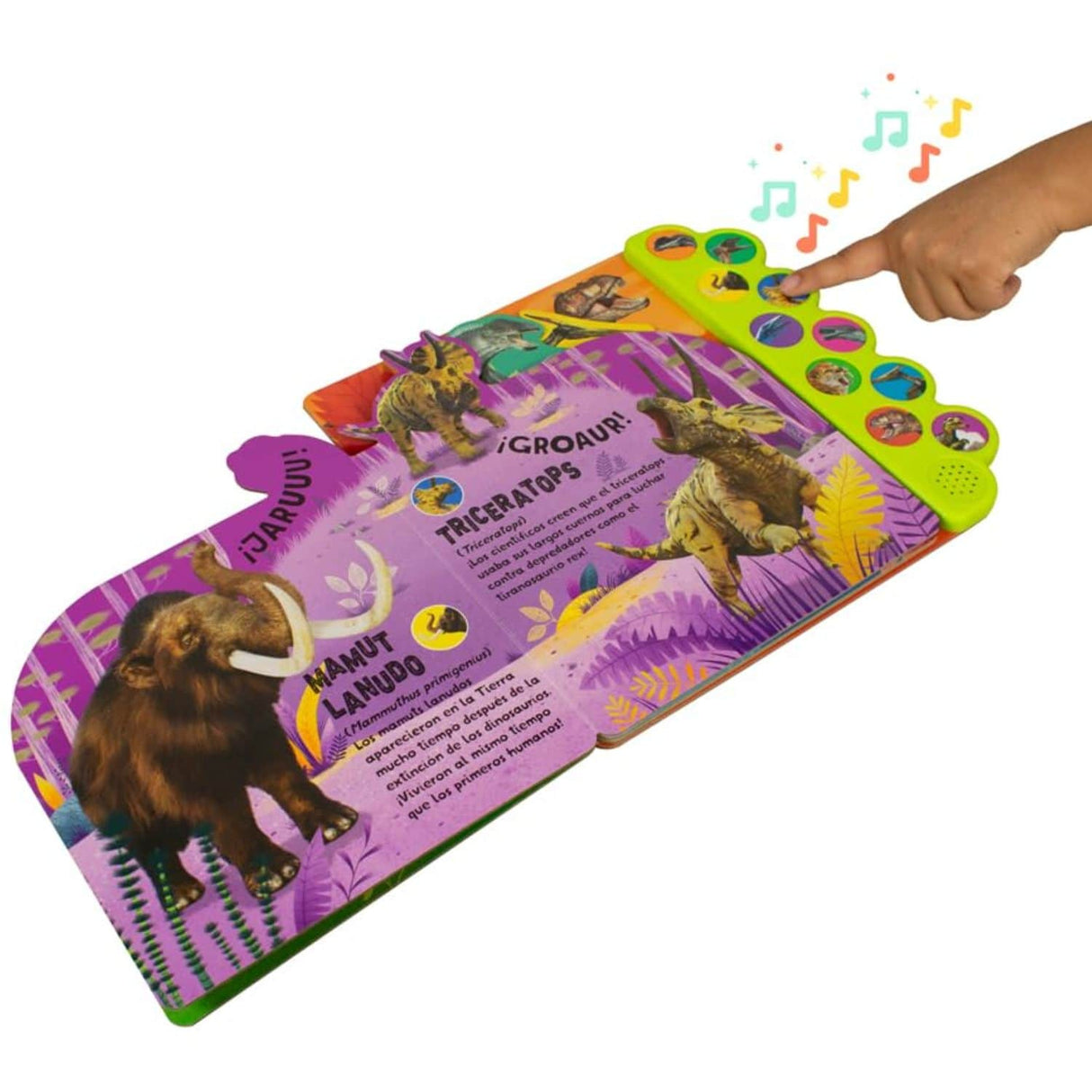 Libro Sonoro 10 Sonidos De Dinosaurios ¡Tras! ¡Parram! ¡Groar! - Cottage Door