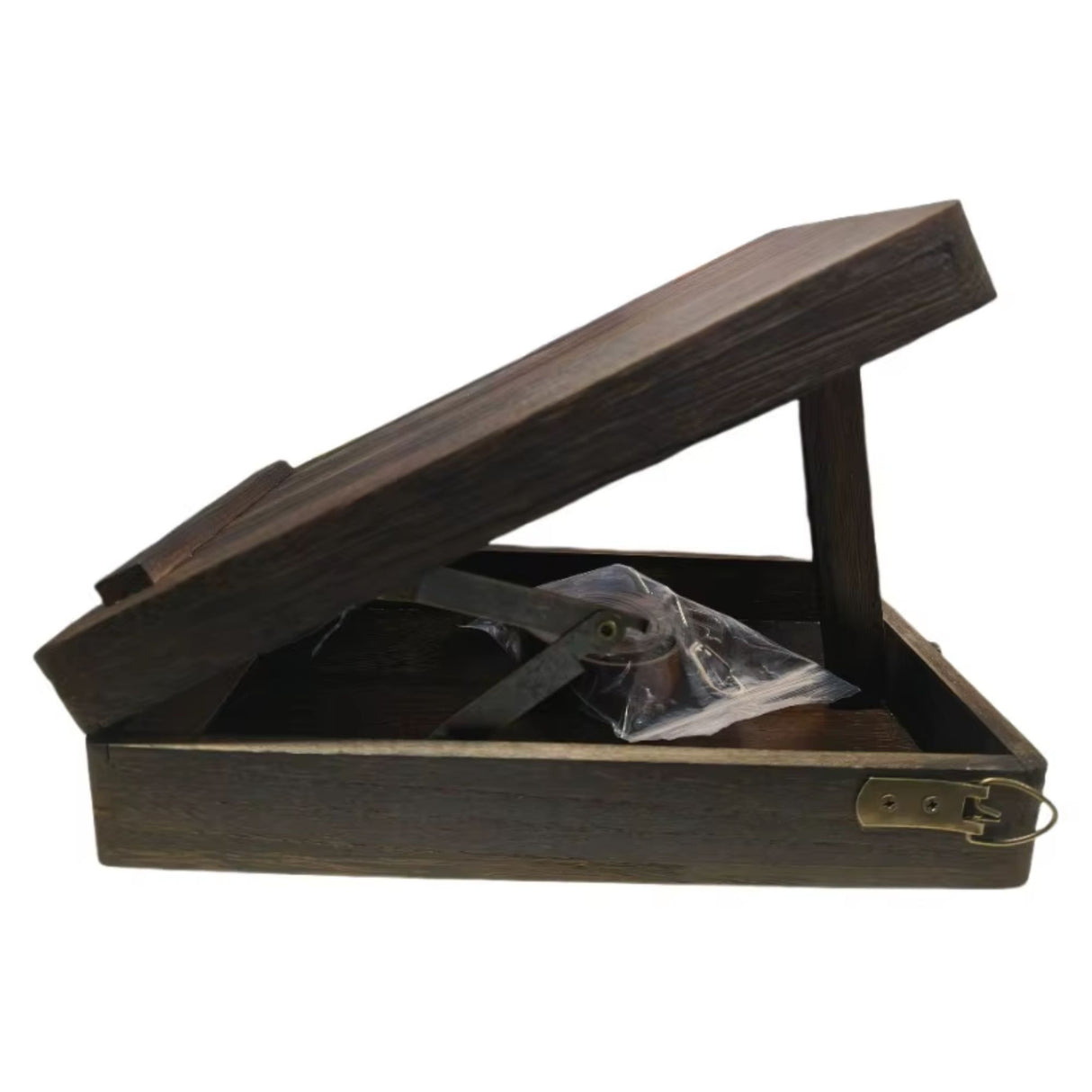 Maletín de Madera con Caballete y Correa 25 x 19 cm