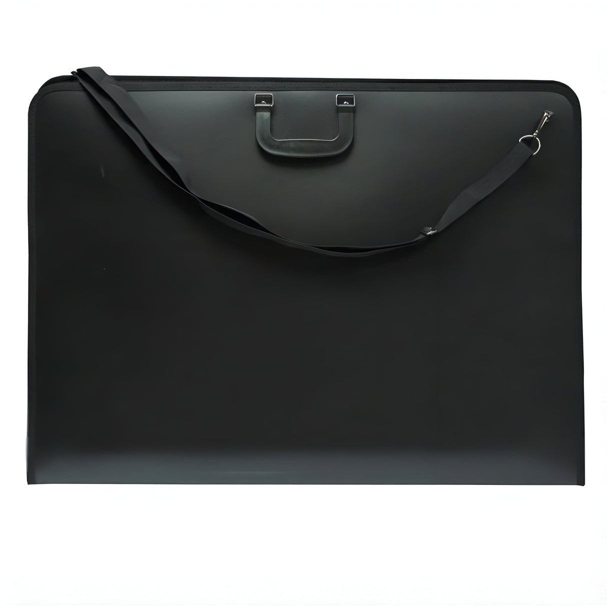 Maletín Portafolios Negro con Correa y Bolsillo