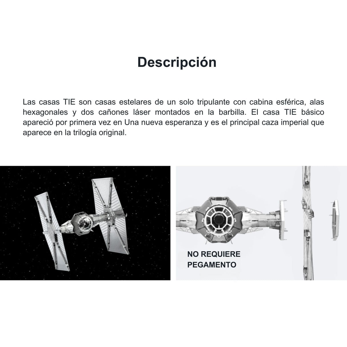 Metal Earth - Model Kit Star Wars Imperial Tie Fighter