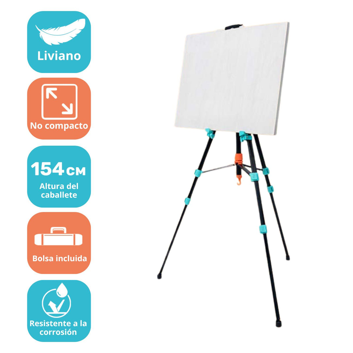 Miya - Atril Plegable Metálico Ajustable para Pie y Sobremesa