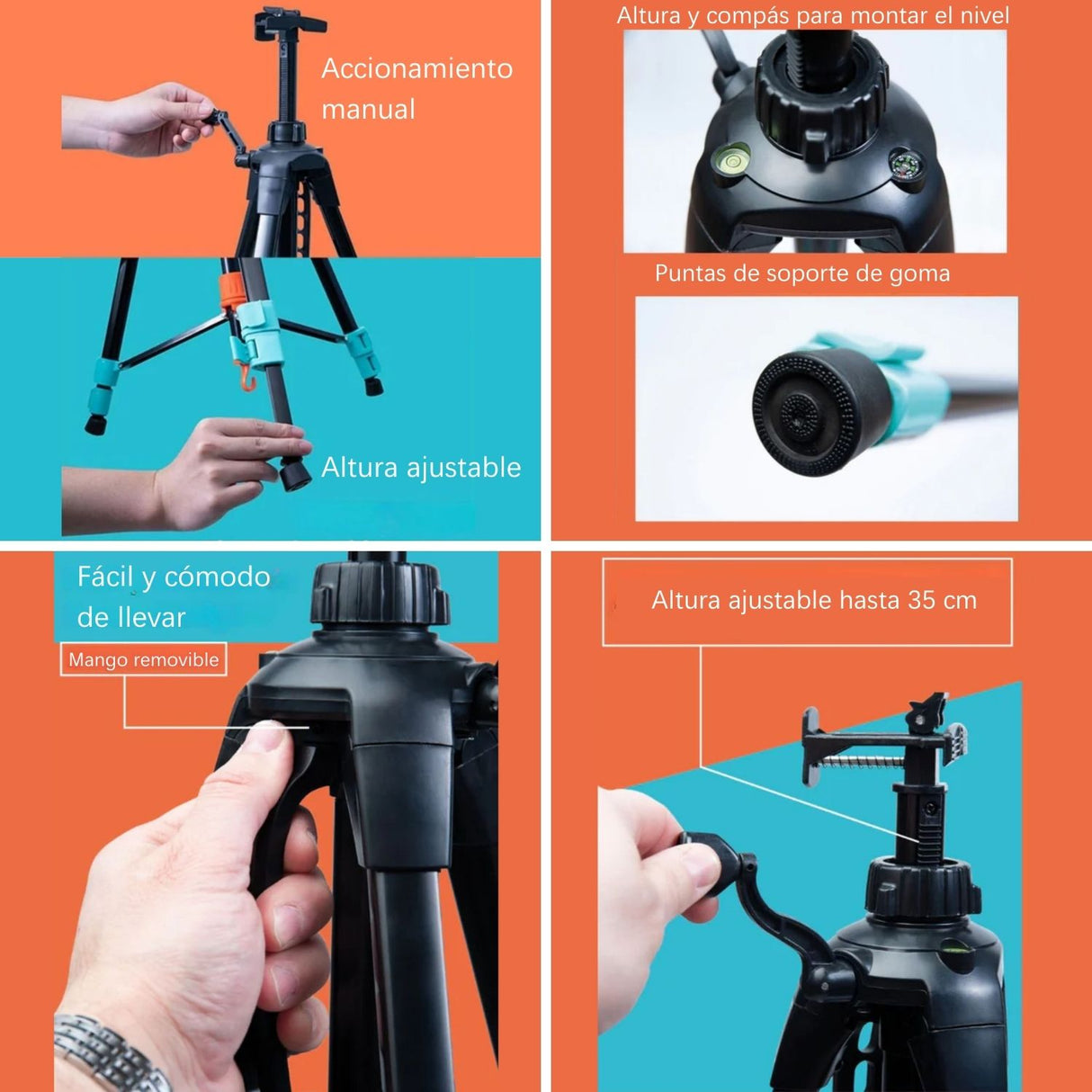 Miya - Atril Plegable Metálico Ajustable para Pie y Sobremesa