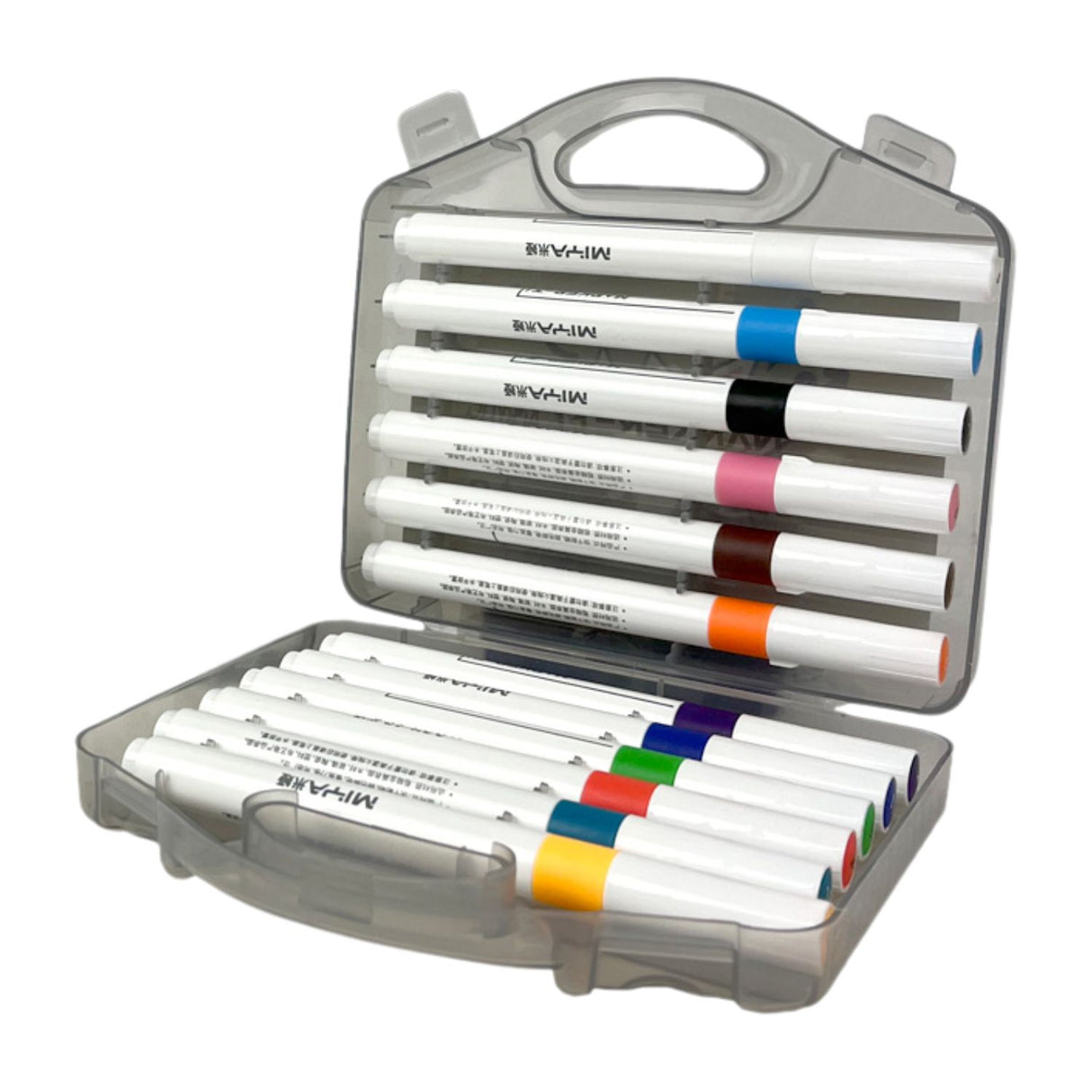 Miya - Set 12 Marcadores Acrílicos Punta Redonda