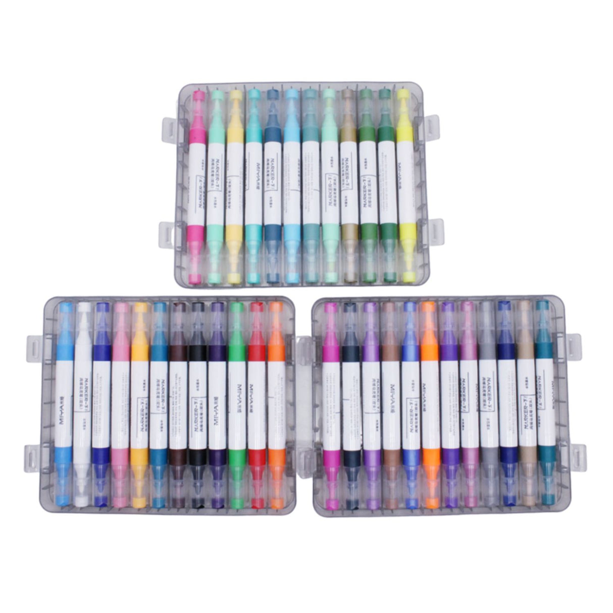 Miya - Set 36 Marcadores Acrílicos Doble Punta