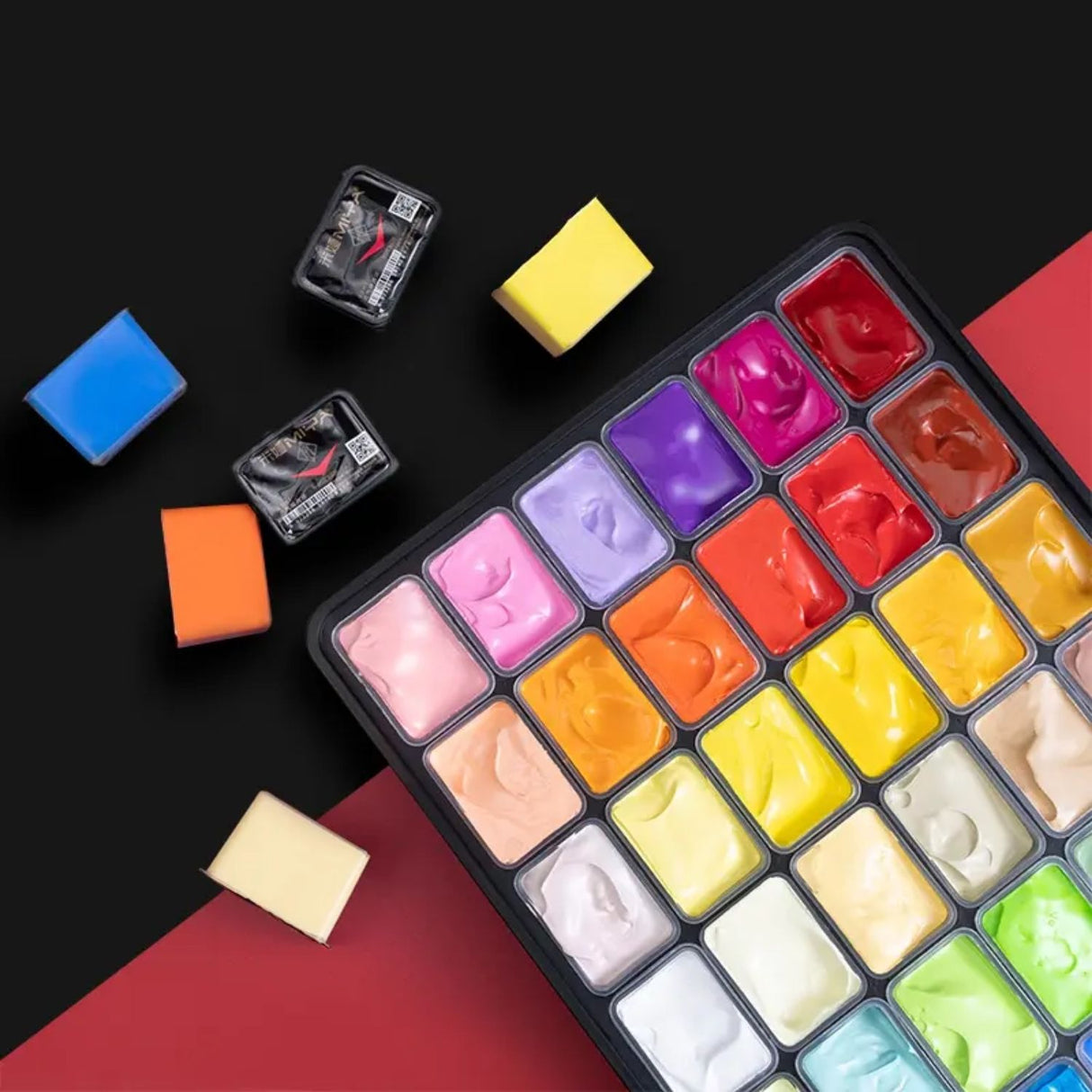 Miya - Set 42 Pinturas Acrílicas Black Knight 60 ml