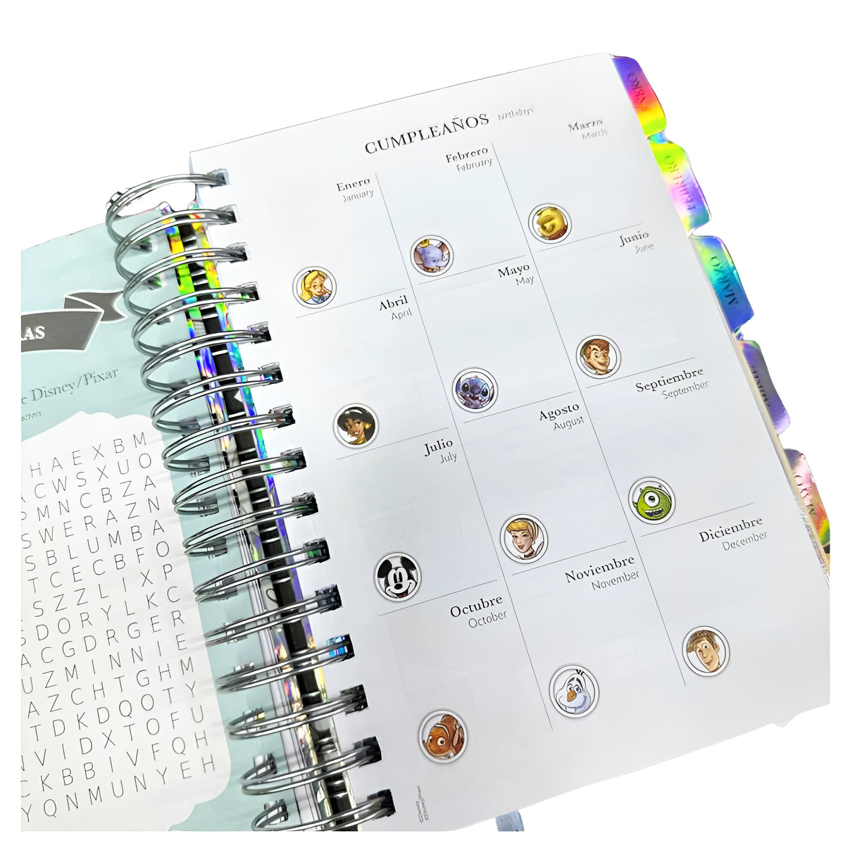 Mooving - Agenda 2024 Día por Página 14 x 21 cm Disney 100 Años