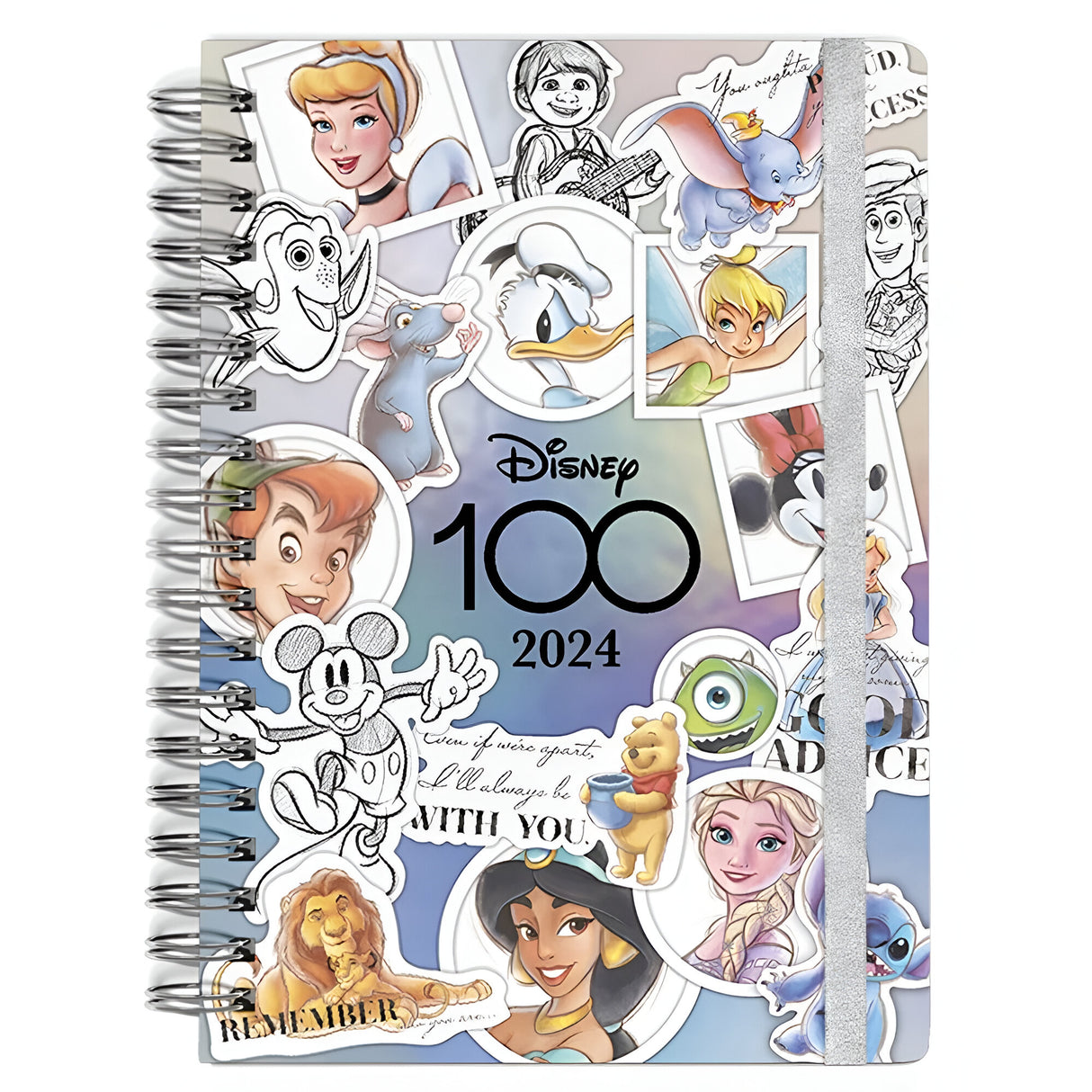 Mooving - Agenda 2024 Día por Página 14 x 21 cm Disney 100 Años