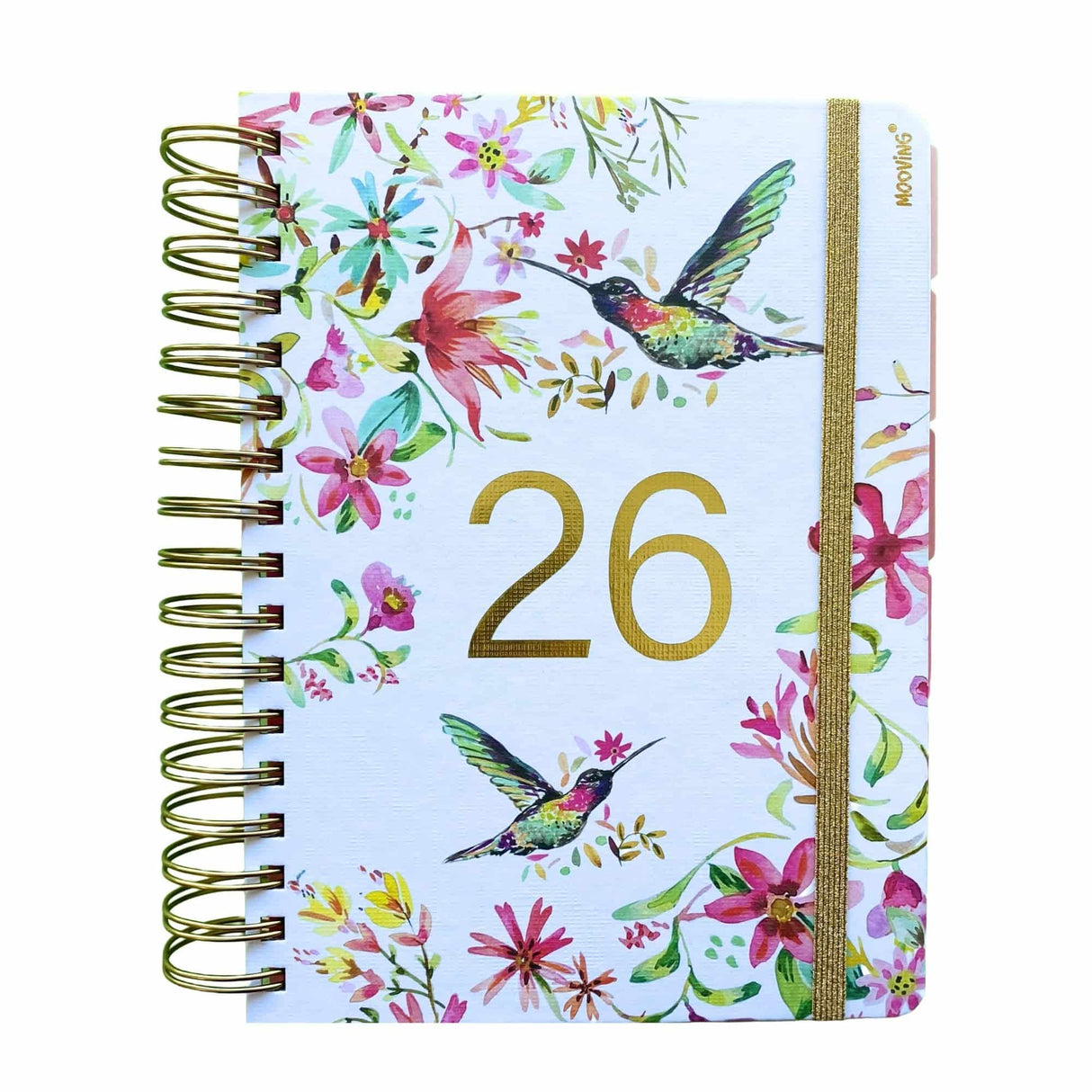 Mooving - Agenda 2026 Día por Página 16 x 22 cm Floral