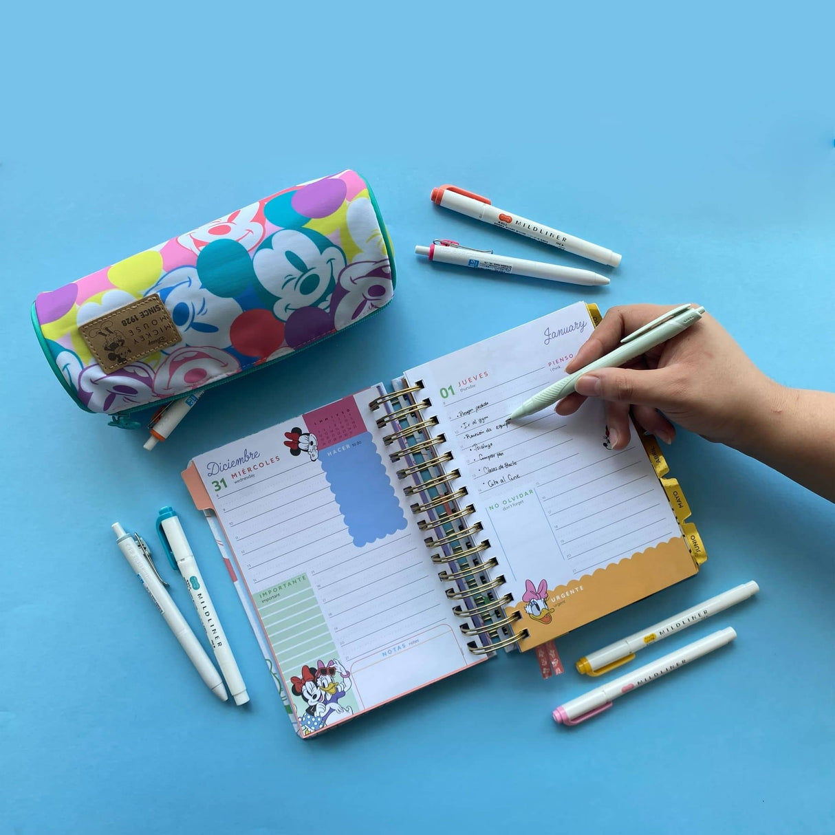 Mooving - Agenda 2026 Diaria Mickey & Friends