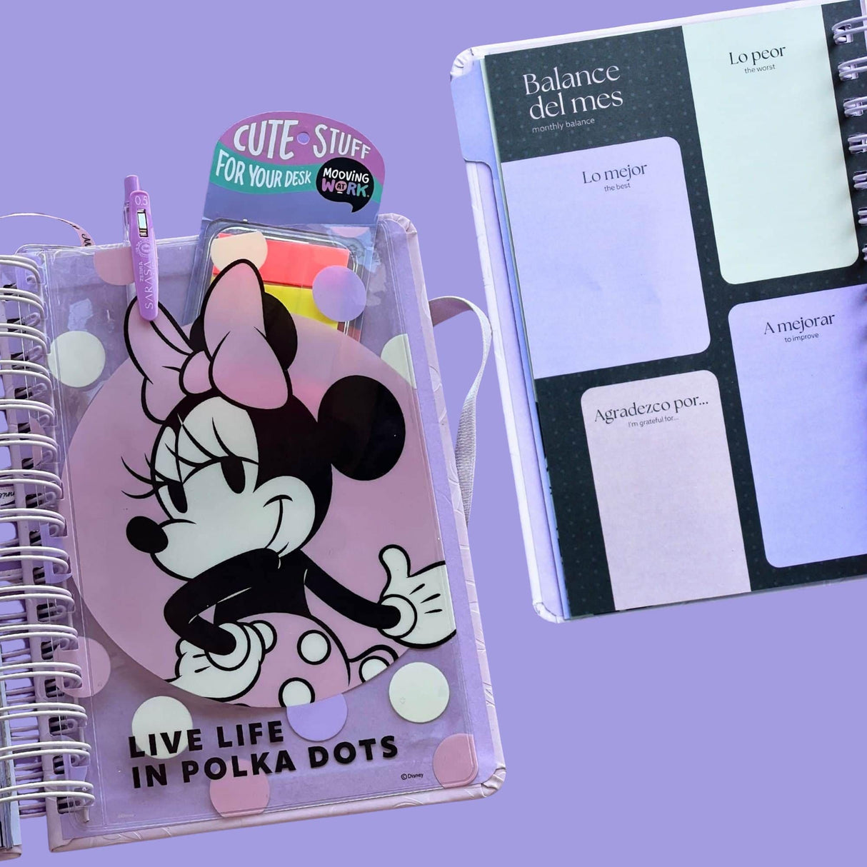 Mooving - Agenda 2026 Diaria Minnie Mouse