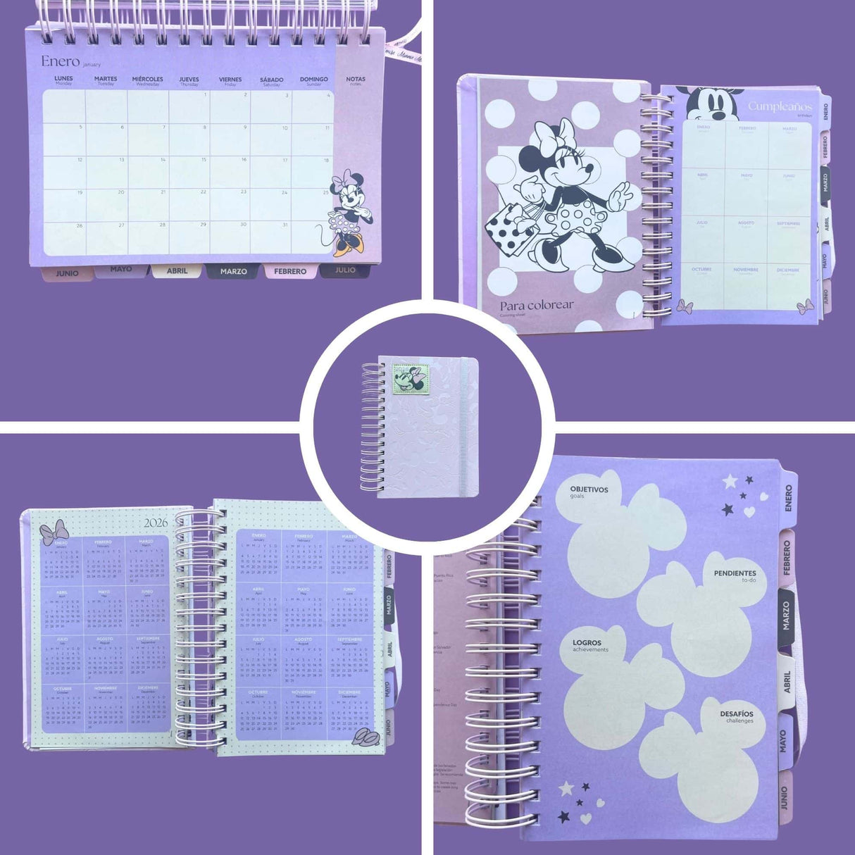 Mooving - Agenda 2026 Diaria Minnie Mouse