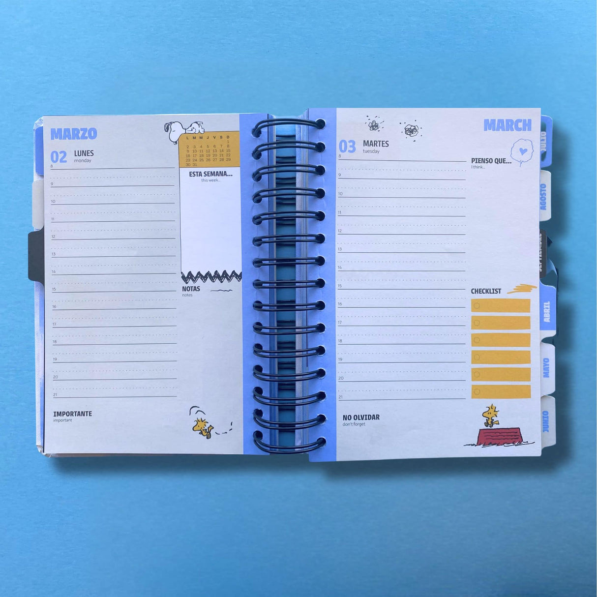 Mooving - Agenda 2026 Diaria Snoopy