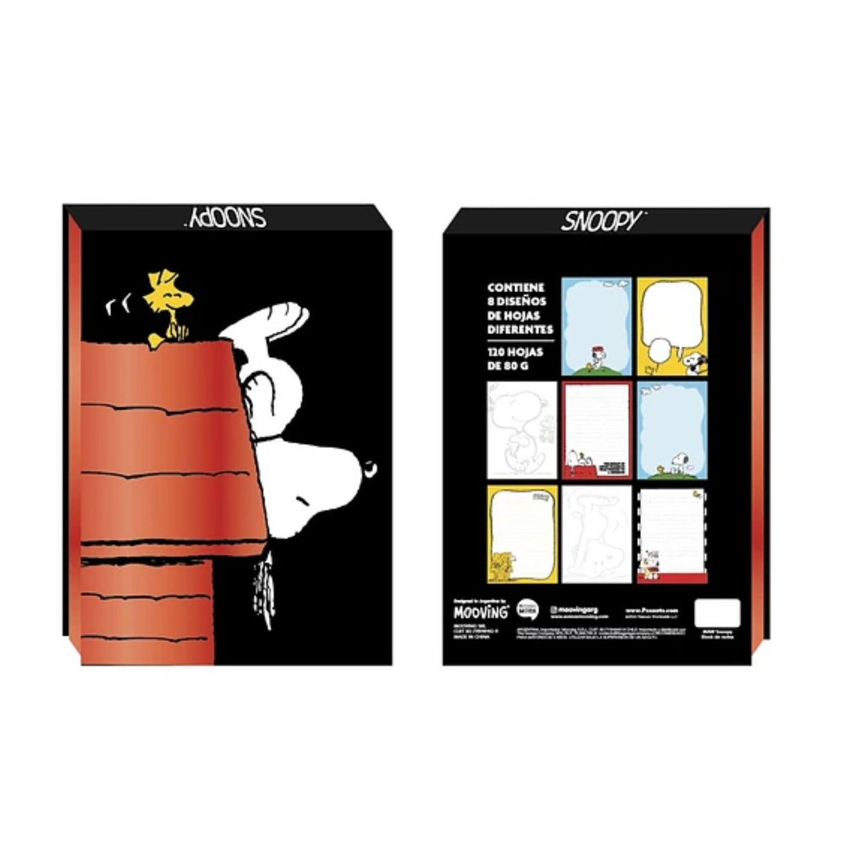 Mooving at Work - Block de Notas Snoopy 17 x 12 cm 120 h