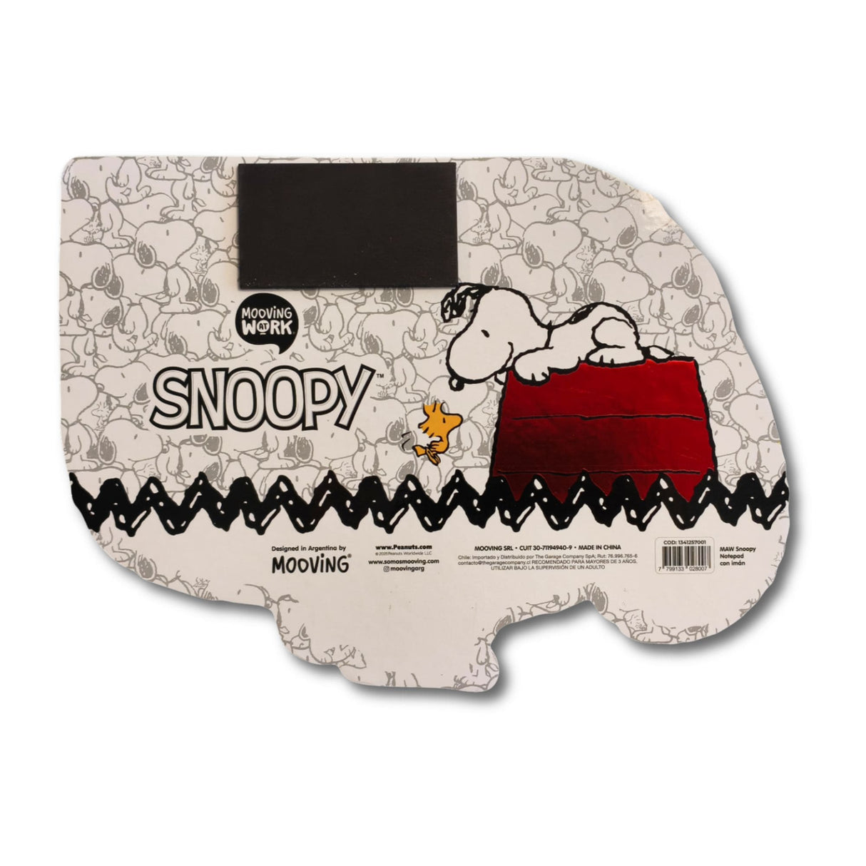 Mooving at Work - Block de Notas Snoopy con Imán