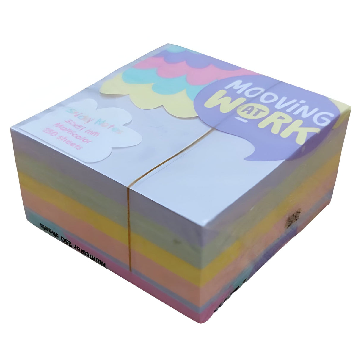 Mooving at Work - Pack 250 Notas Adhesivas Pastel Multicolor 51 x 51 mm