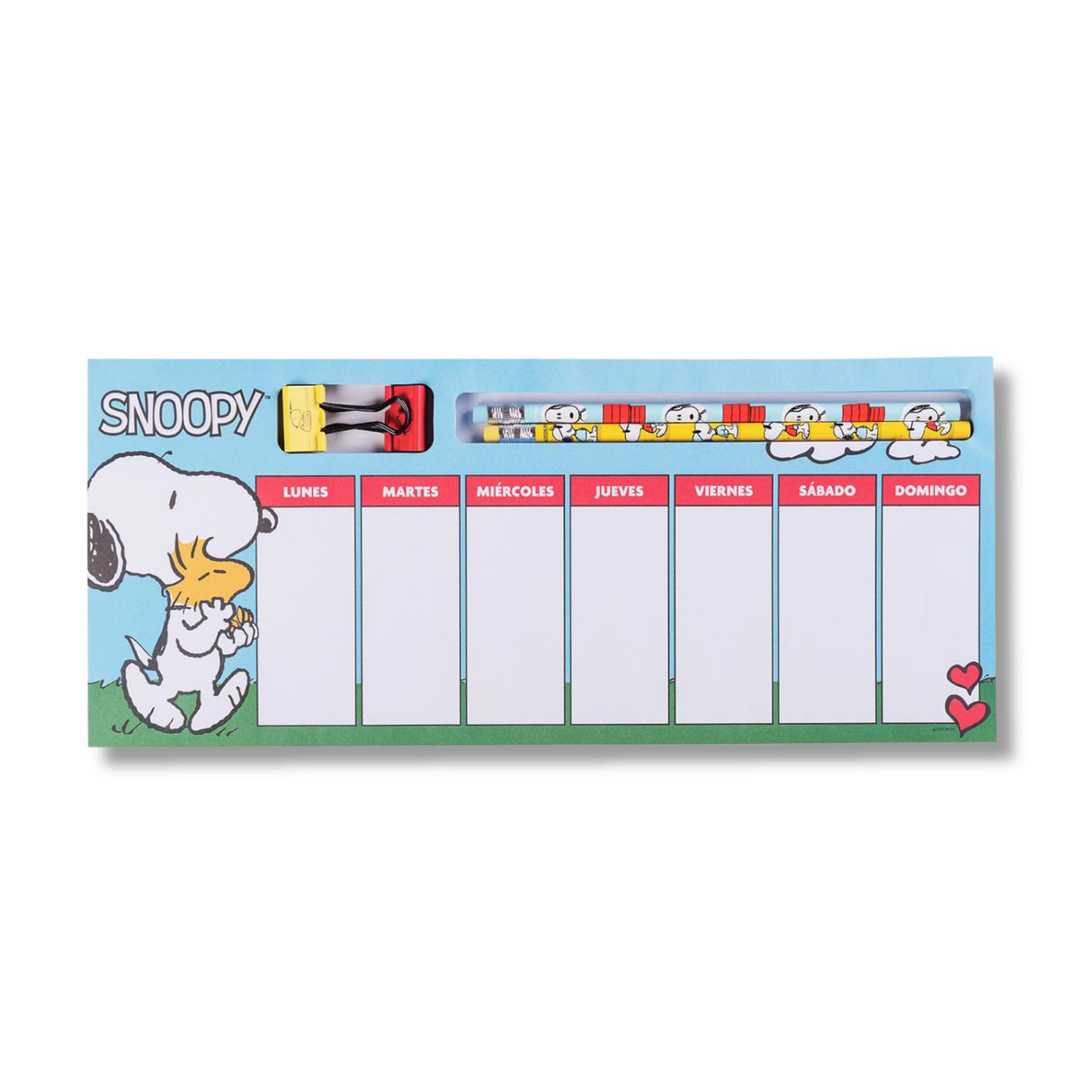 Mooving at Work - Planner Organizador Semanal Snoopy con Accesorios