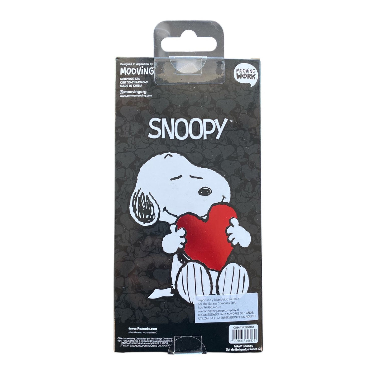 Mooving at Work - Set 3 Bolígrafos Snoopy