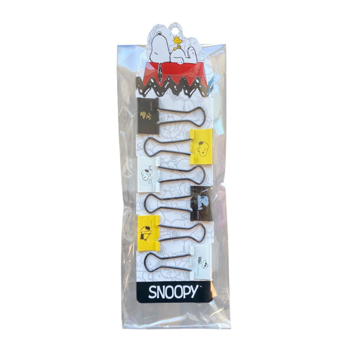 Mooving at Work - Set 6 Binder Clips Snoopy 25 mm