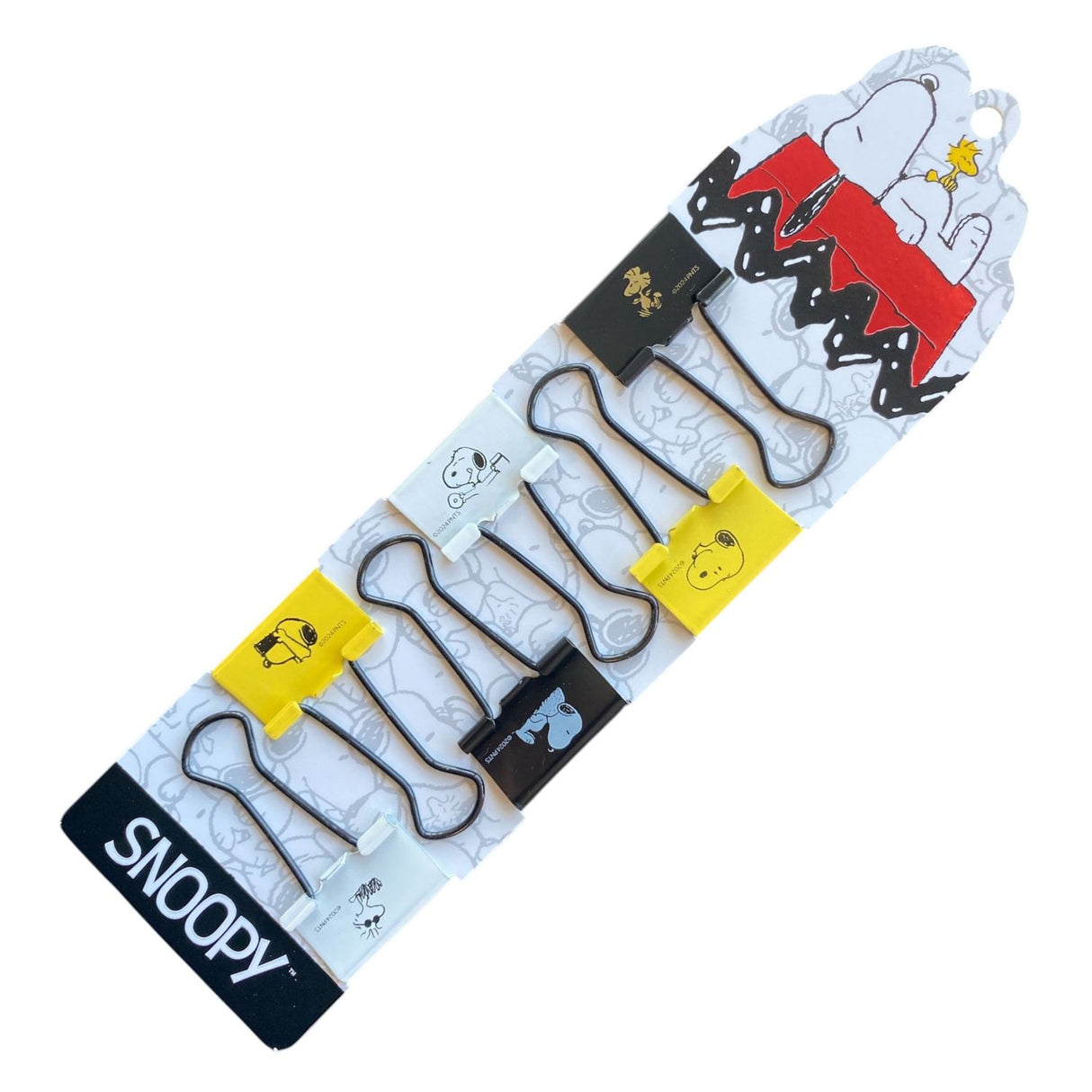 Mooving at Work - Set 6 Binder Clips Snoopy 25 mm