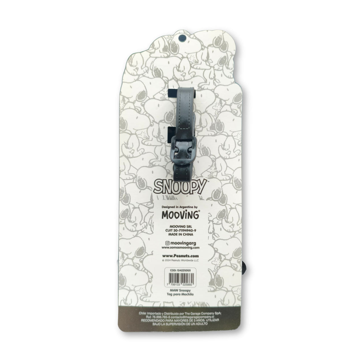 Mooving at Work - Tag para Mochila Snoopy