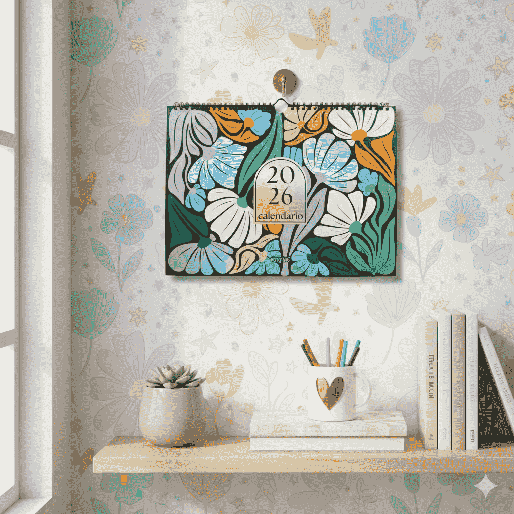 Mooving - Calendario 2026 Floral 35 x 25 cm