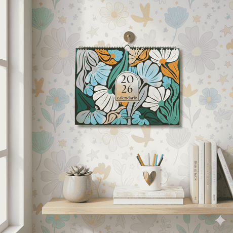 Mooving - Calendario 2026 Floral 35 x 25 cm