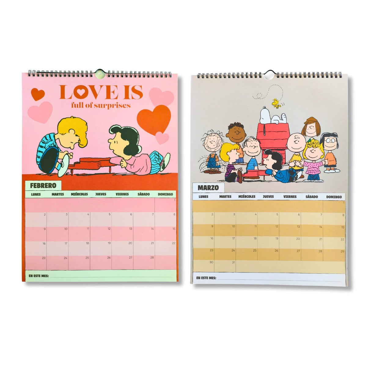 Mooving - Calendario 2026 Snoopy 40 x 30 cm