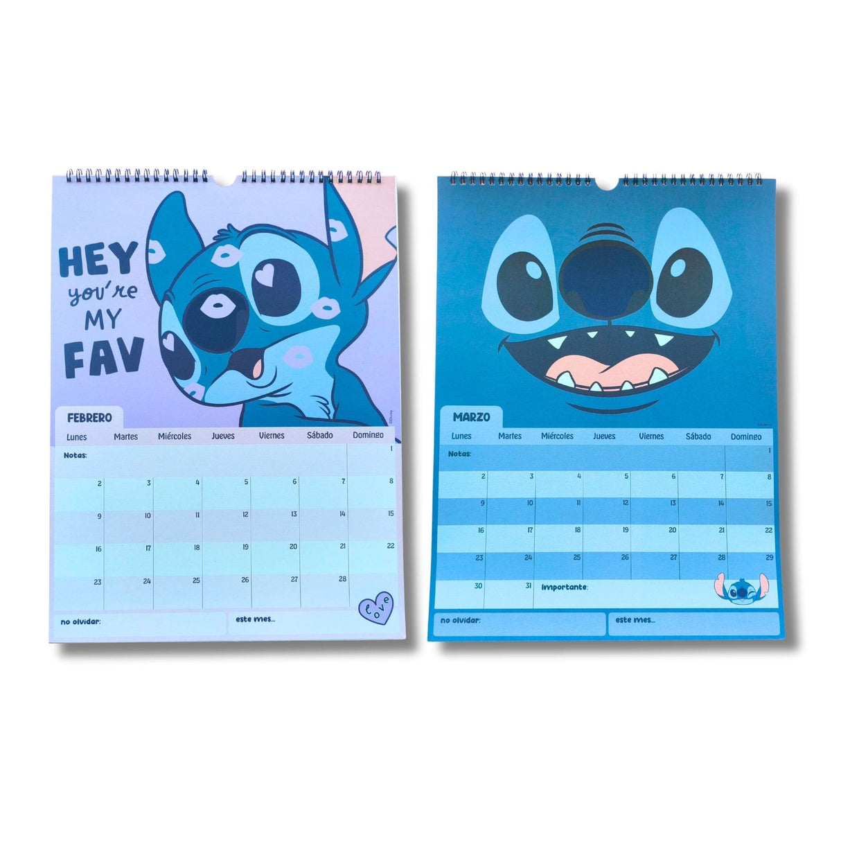 Mooving - Calendario 2026 Stitch 30 x 40 cm