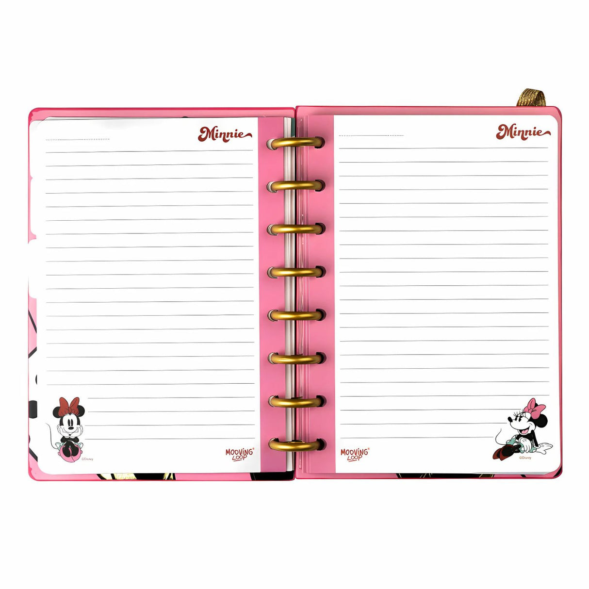 Mooving - Cuaderno de Discos Loop A5 Minnie Mouse