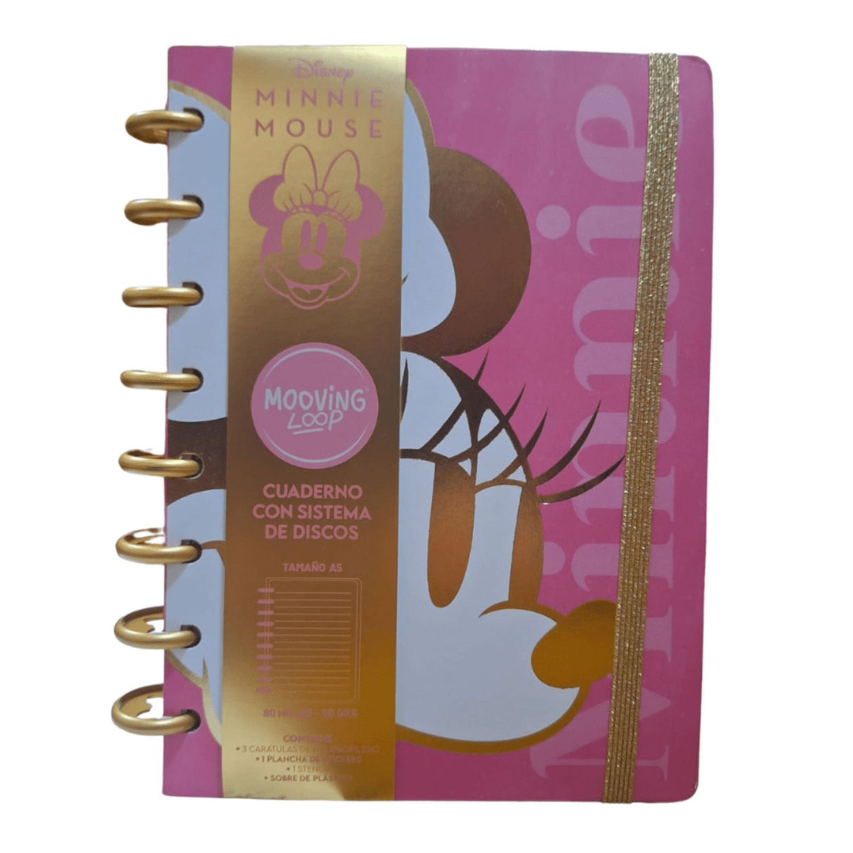 Mooving - Cuaderno de Discos Loop A5 Minnie Mouse