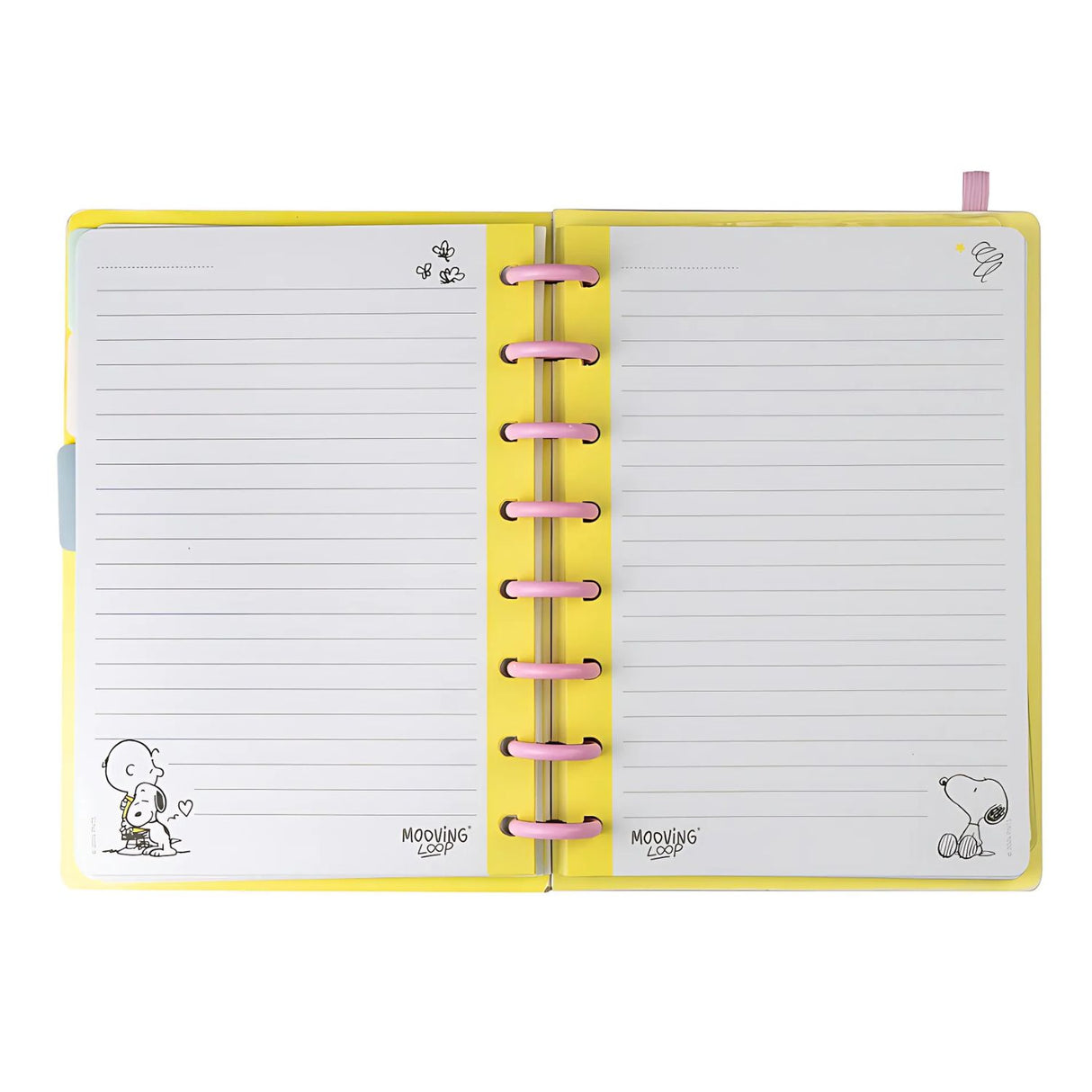 Mooving - Cuaderno de Discos Loop A5 Snoopy