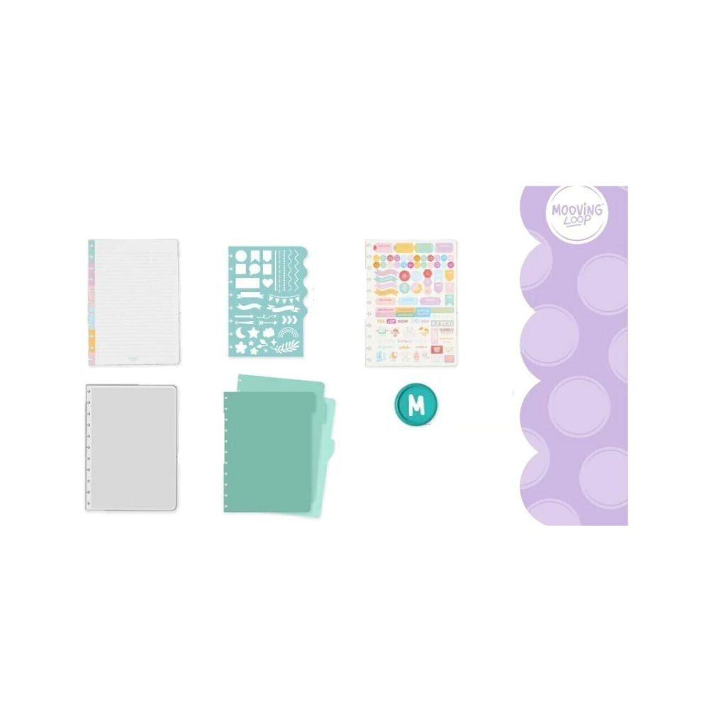 Mooving - Cuaderno de Discos Loop Carta Diseño Aleatorio