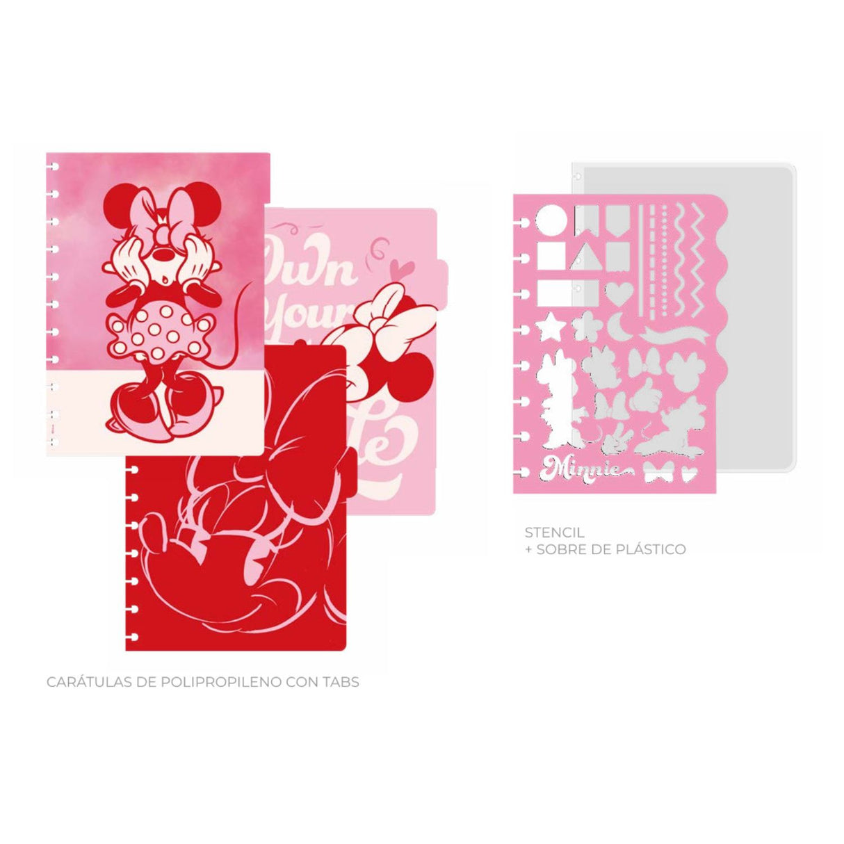 Mooving - Cuaderno de Discos Loop Carta Minnie Mouse