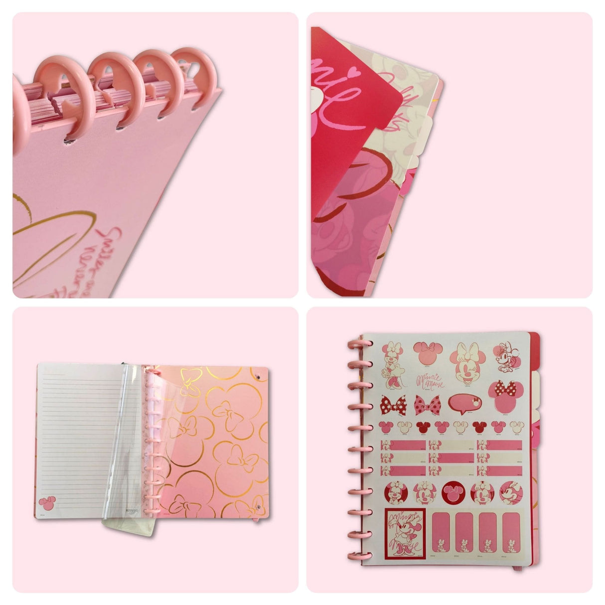 Mooving - Cuaderno de Discos Loop Carta Minnie Mouse