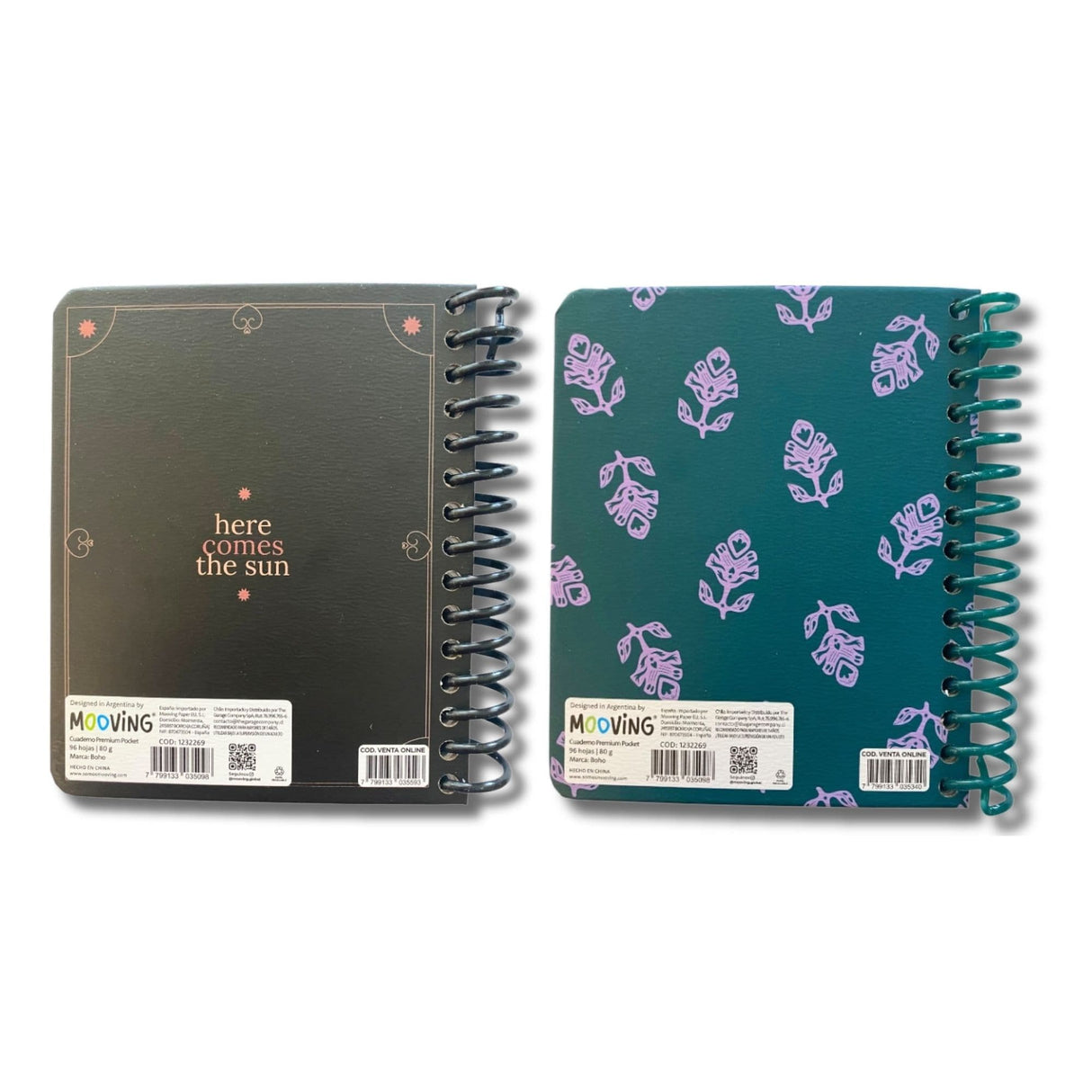 Mooving - Cuaderno Pocket Premium 96 h Boho