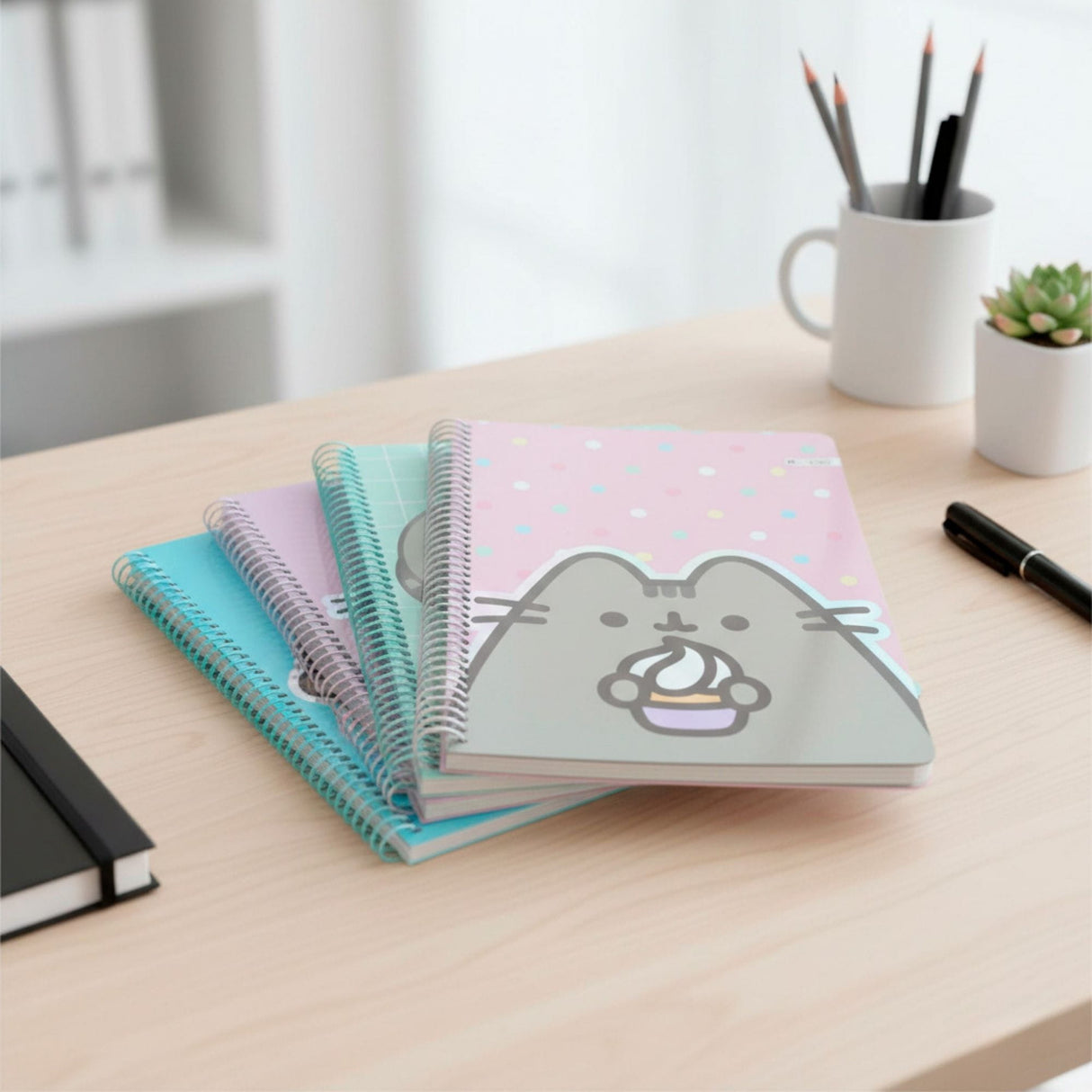 Mooving - Cuaderno Triple Carta Papel Premium 80 g Pusheen