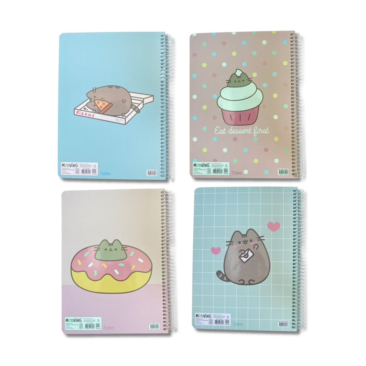 Mooving - Cuaderno Triple Carta Papel Premium 80 g Pusheen