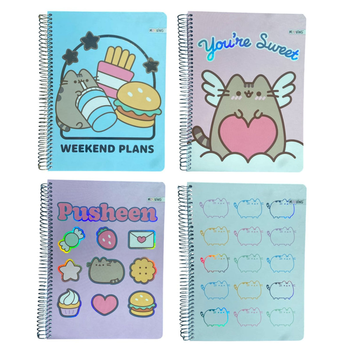 Mooving - Cuaderno Triple Carta Papel Premium 80 g Pusheen