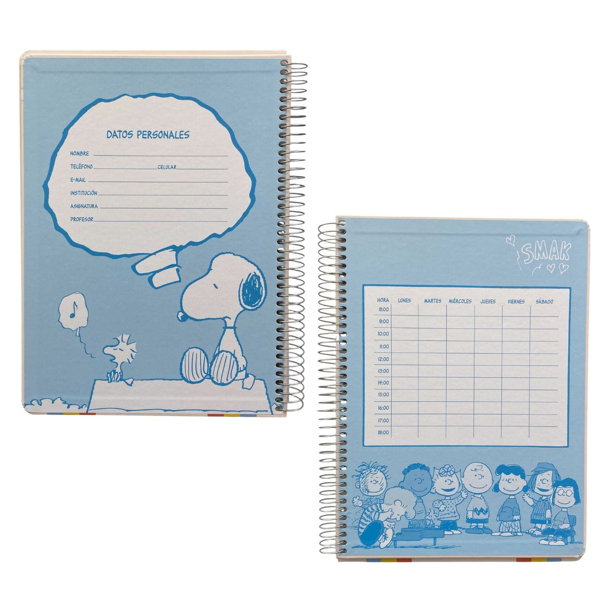Mooving - Cuaderno Triple Carta Papel Premium 80 g Snoopy