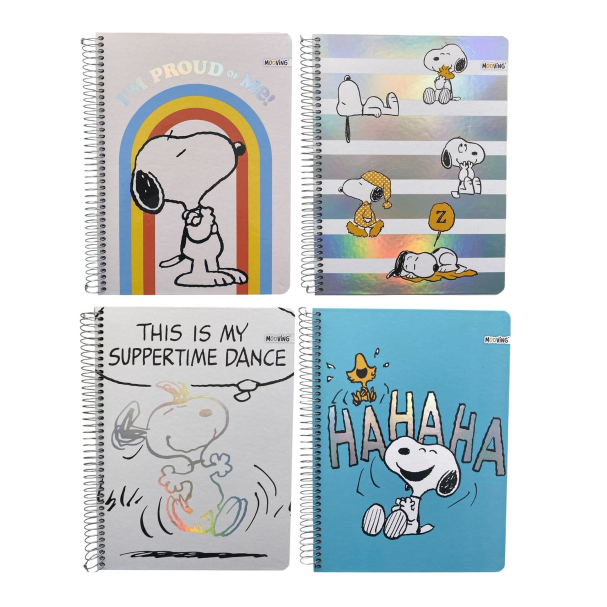 Mooving - Cuaderno Triple Carta Papel Premium 80 g Snoopy