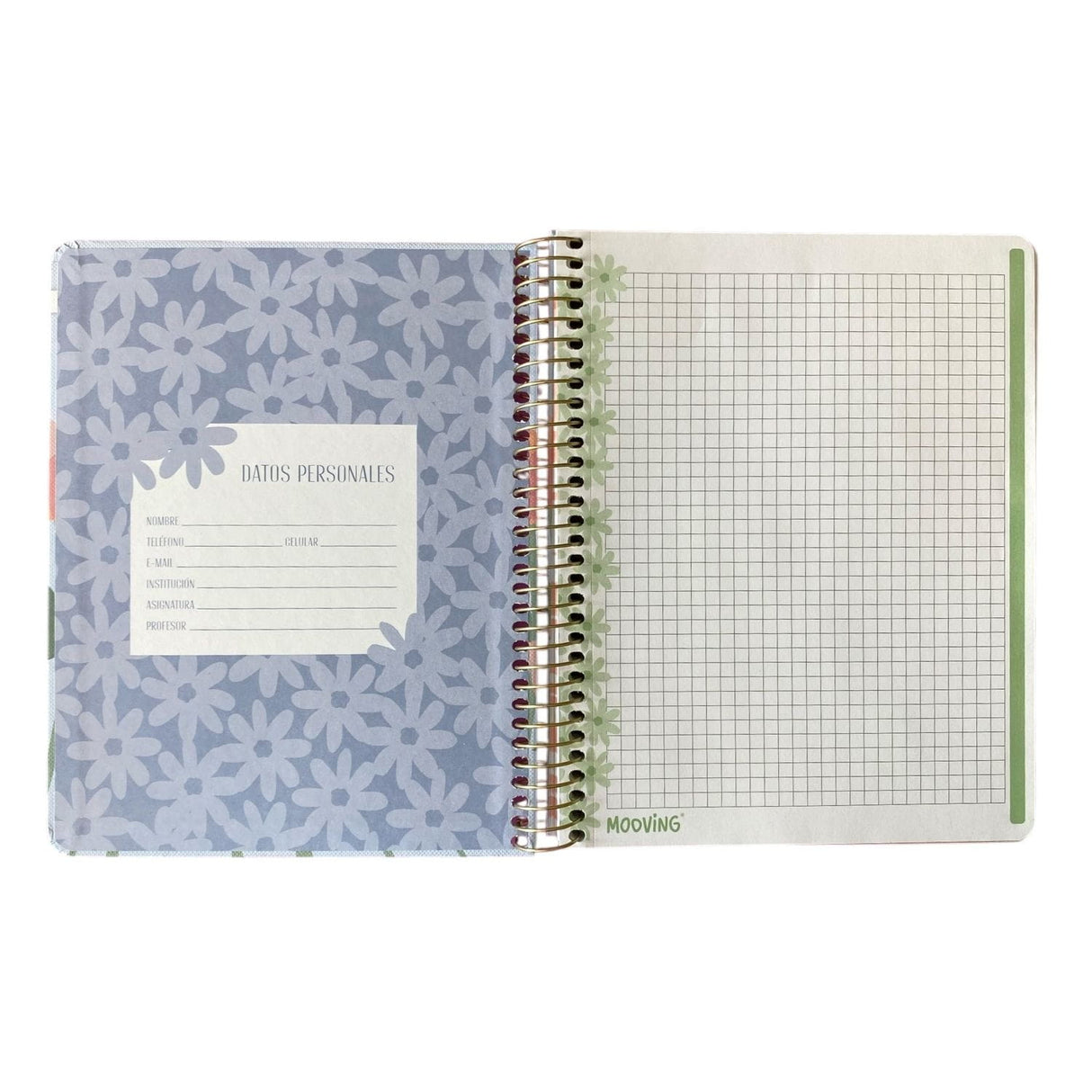 Mooving - Cuaderno Triple Medio Oficio 120 h Garden