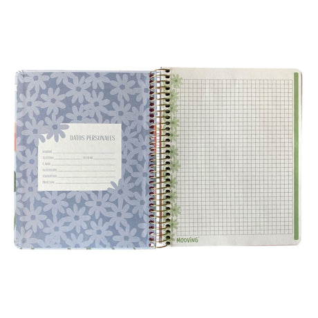 Mooving - Cuaderno Triple Medio Oficio 120 h Garden