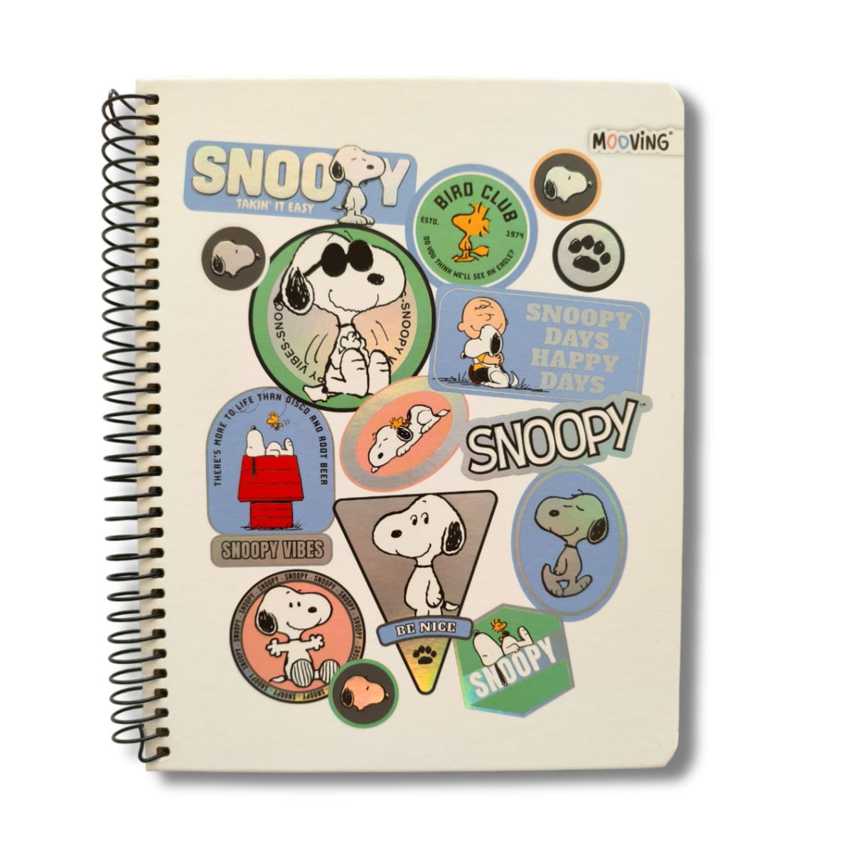 Mooving - Cuaderno Triple Medio Oficio Papel Premium 80 g Snoopy