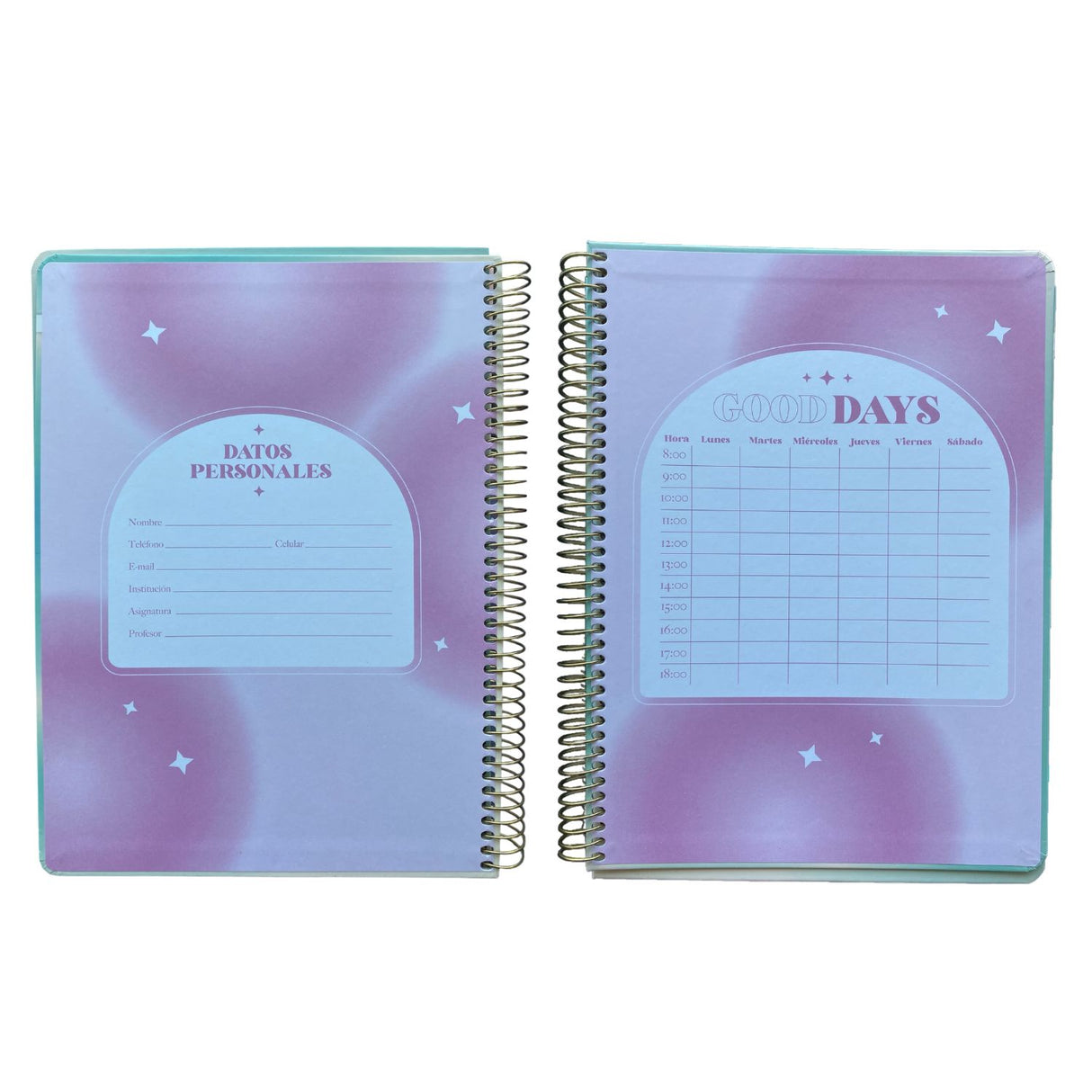 Mooving - Cuaderno Triple Papel Premium Carta Pastel Diseño Aleatorio