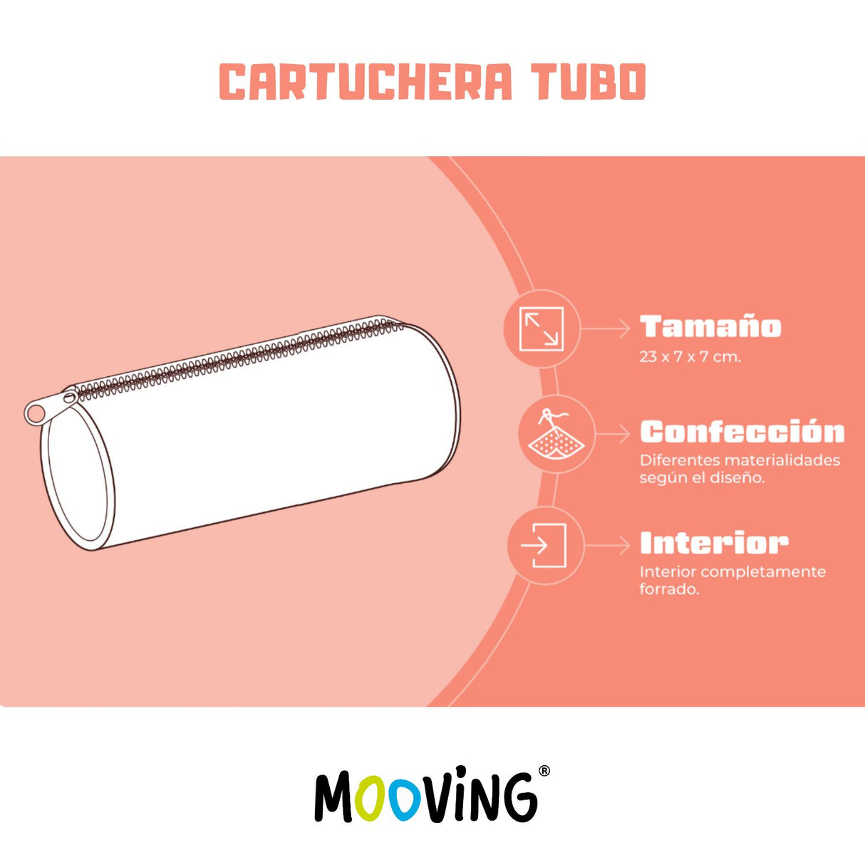 Mooving - Estuche para Lápices My Tube Minecraft