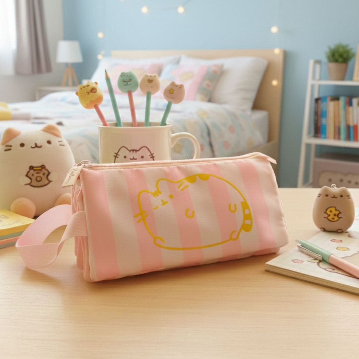 Mooving - Estuche para Lápices Cuádruple Pusheen